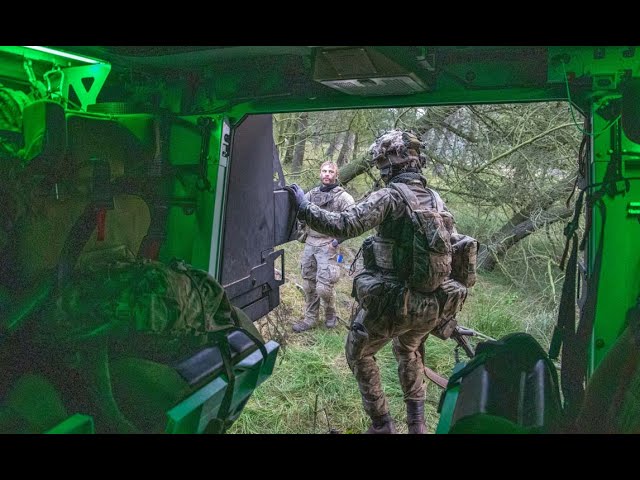 Med panseringeniørerne i felten