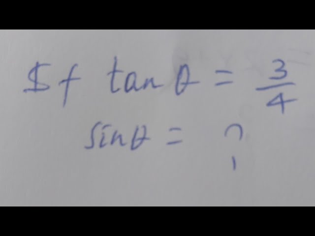 Mathematics Quiz on trigonometry can you solve it with 10/10