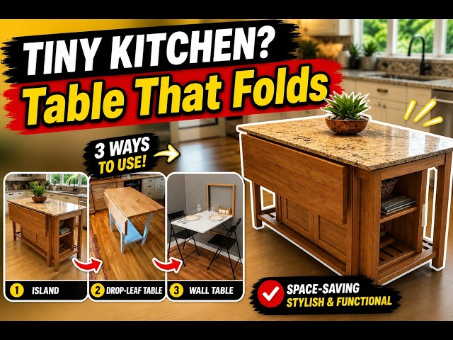 Small Kitchen? Try These 6 Drop Leaf Table Ideas Instead of a Big Dining Table