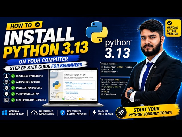 Python 3.13 Installation Tutorial for Beginners – Full Guide