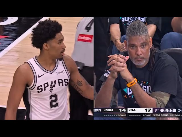 Dylan Harper Had Tim Duncan Going WILD In The Crowd 🔥