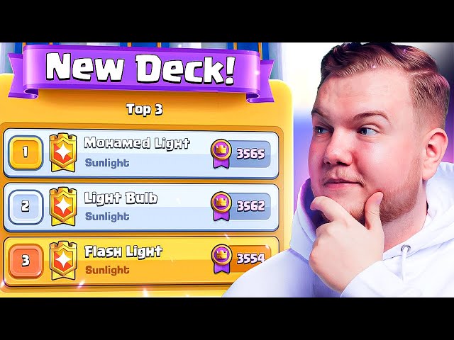 MOHAMED LIGHT TOP 1,2,3 & 4 IN THE WORLD! NEW CLASH ROYALE DECK