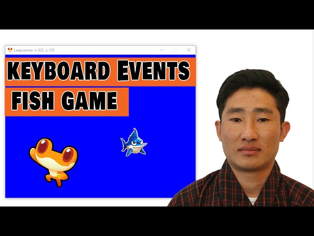How to use keyboard events in Pyleap | Fish Game