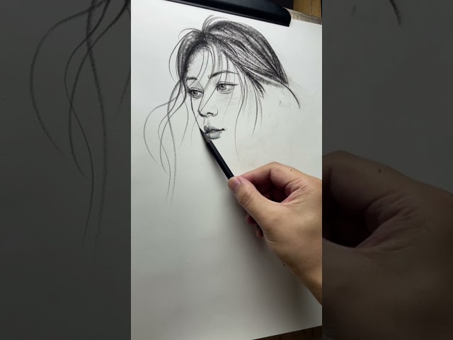 How to Draw Girl with Pencil | Step-by-Step Tutorial for Beginners ✏️👁️