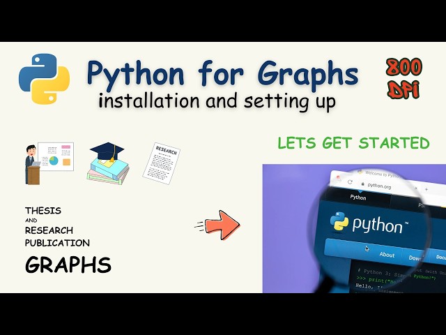 Installing and setting up Python for High Quality Research Publication Graphs