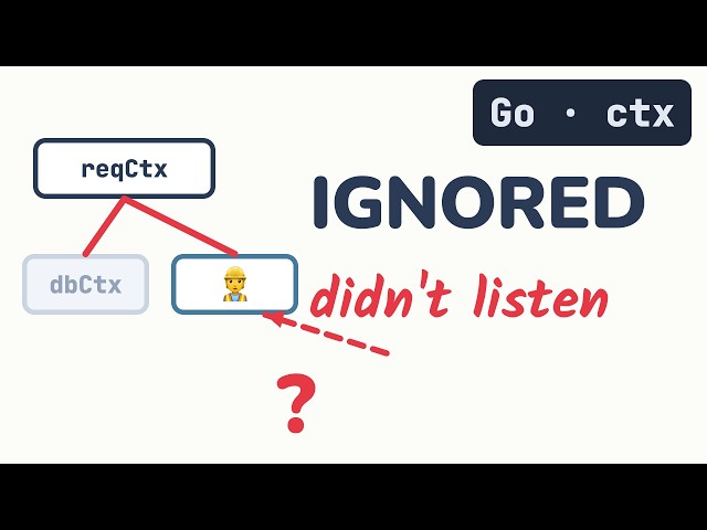 Golang context is a cancellation tree, not a data bag