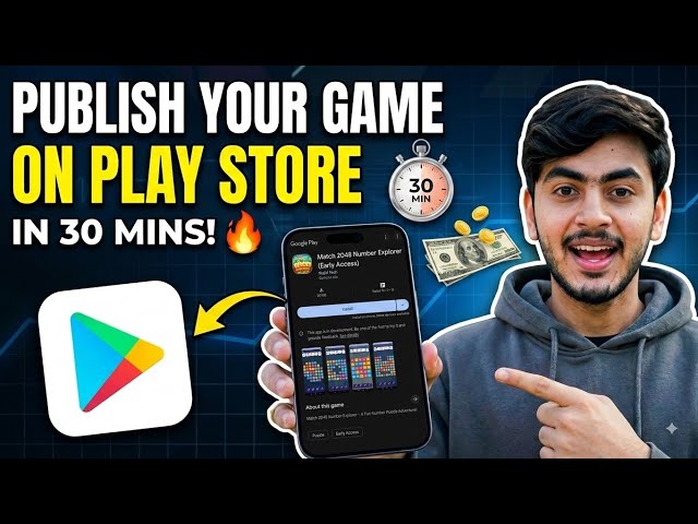 How to Publish Your Game on Play Store in 30 Minutes Using Only Mobile! 🔥