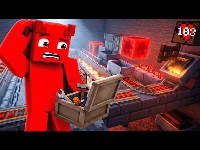 I BUILT THE AUTOMATIC FURNACE!! MINECRAFT VANILLA EP.103