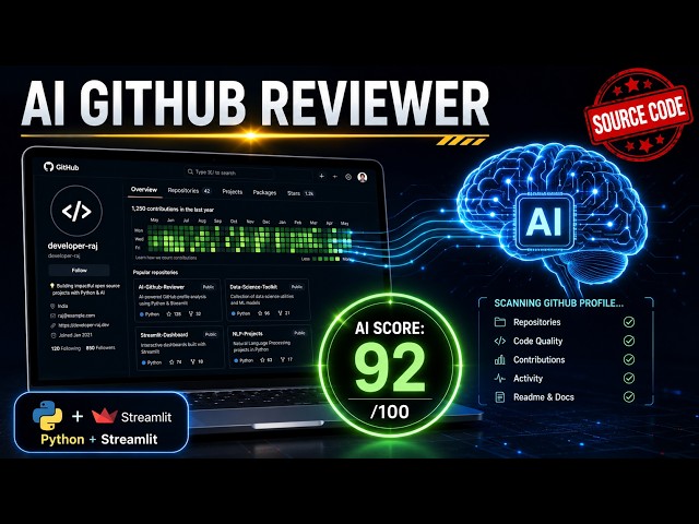 AI GitHub Project Reviewer Using Python & Streamlit | Final Year Project with Source Code 2026