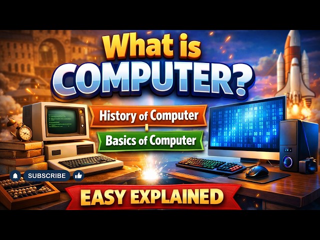 What is Computer? | History & Basics of Computer Explained Simply (3D Animation)