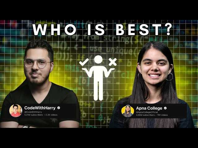 Who is Best ?  codewithharry  VS  apna collage  JAVA Playlist! | Course Review
