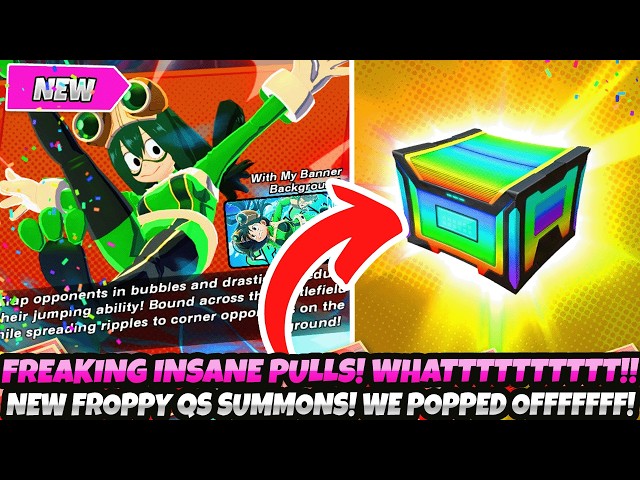 *FREAKING INSANE PULLS!* New Froppy QS Summons! WE POPPED OFFFFFFFF! (My Hero Ultra Rumble