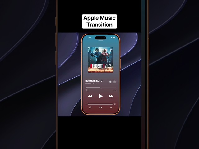 Apple Music Mini Player Transition Using SwiftUI | #apple #ios #animation #applemusic