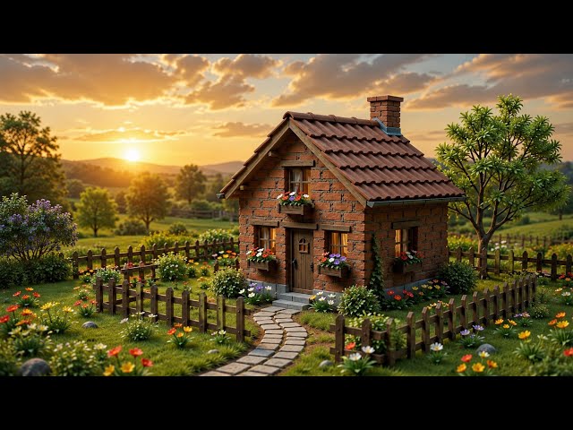 Watch a Beautiful Mini Rustic Brick Cottage Come to Life | Step-by-Step Build