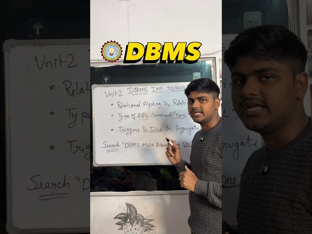 DBMS Most Important Topics and Strategies to Gain Good Marks in Aktu