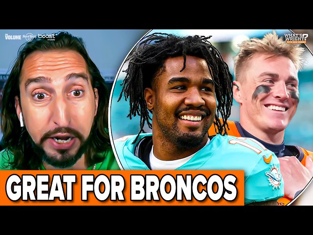 "GREAT FOR DENVER": Nick Wright reacts to Broncos trading for Jaylen Waddle from Dolphins