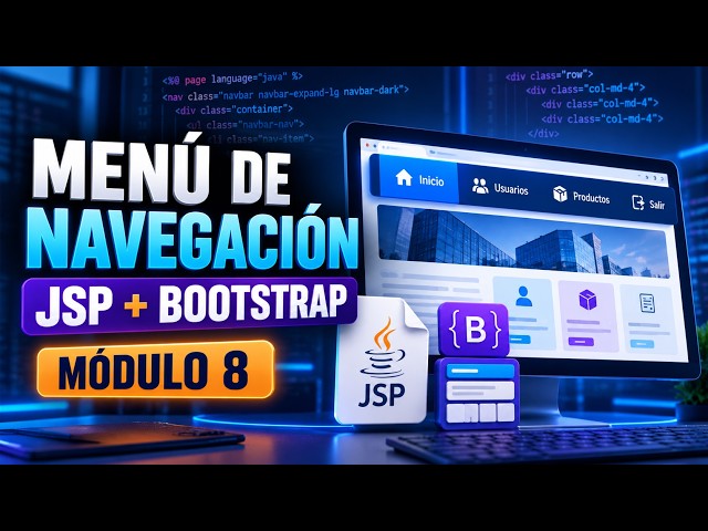 Menú de navegación responsive para escritorio y móvil | Módulo 8
