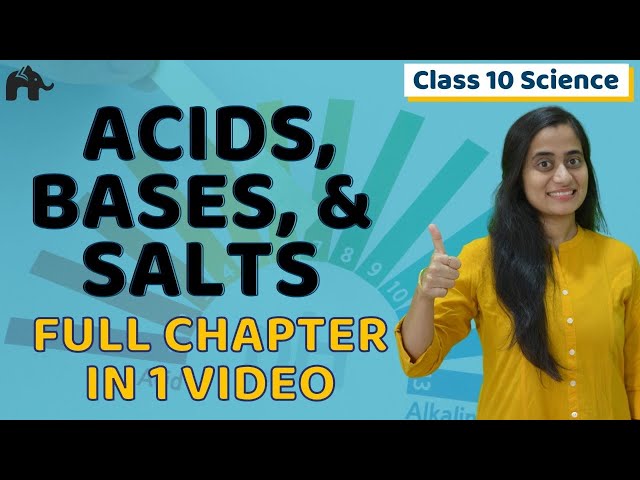 Acid Base and Salts Class 10 | NCERT Chapter 2 | One Shot | CBSE