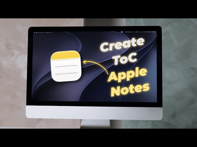 How to Create a Table of Contents in Apple Notes