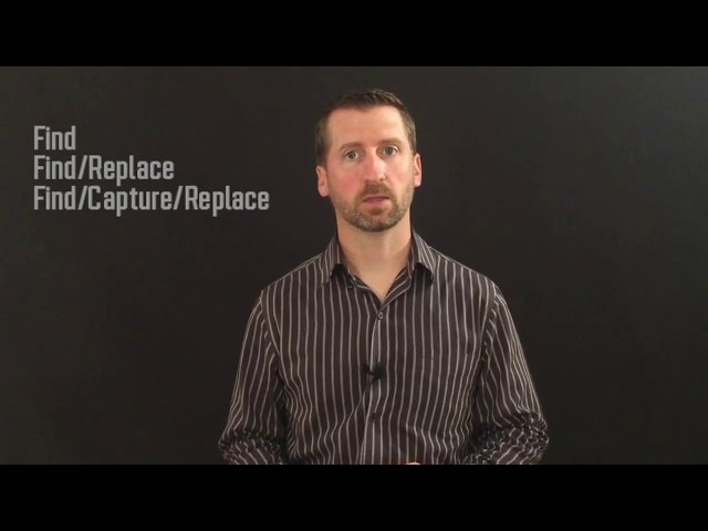 Using Regular Expressions To Find And Replace Text