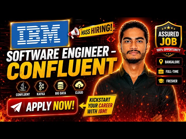 IBM Software Engineer Hiring 2026 | Confluent Team | Freshers | Bangalore | Hybrid | Java, Go, Kafka
