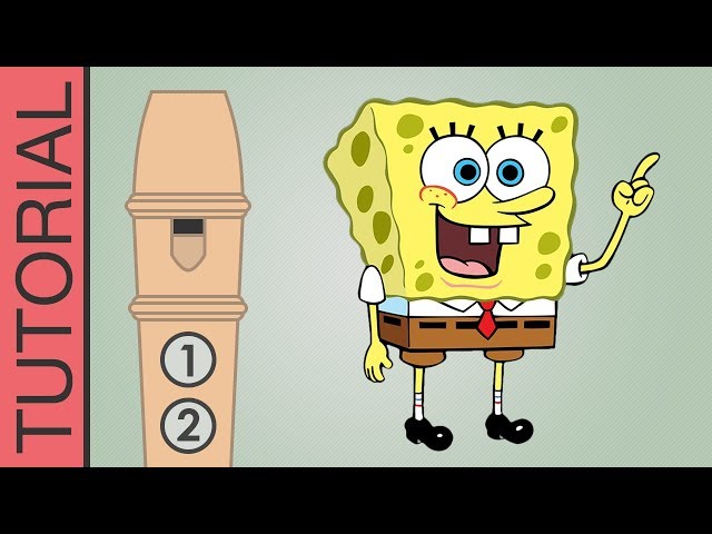 Krusty Krab Theme - Recorder Flute Tutorial - SpongeBob Song