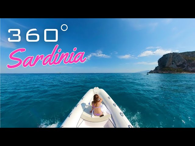 Boating along the Baunei coast, 6K 360° VR - Sardinia, Italy 🇮🇹