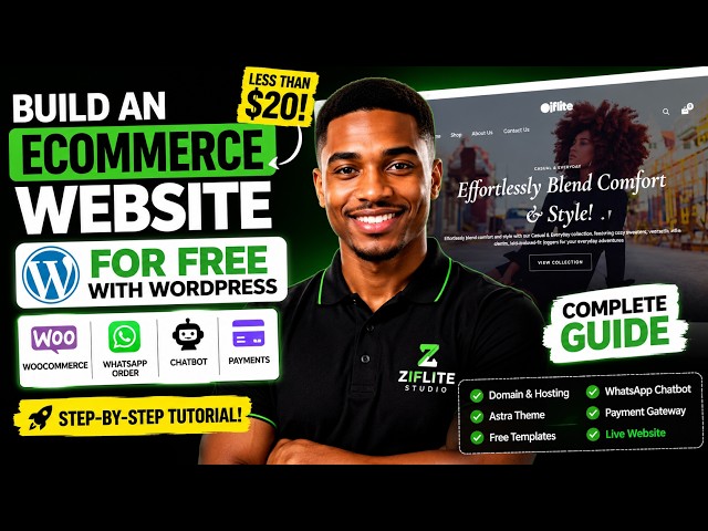 How to Create an eCommerce Website with WordPress (FREE) in 2026 | Complete Beginner Tutorial