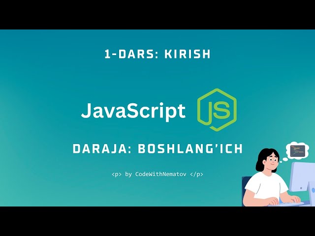 JavaScript 1-Dars: KIRISH