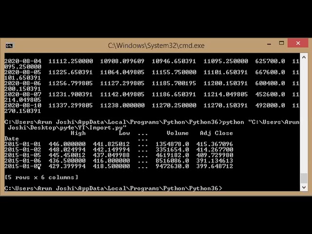 How to extract stock information from website like Yahoo, NSE using Python