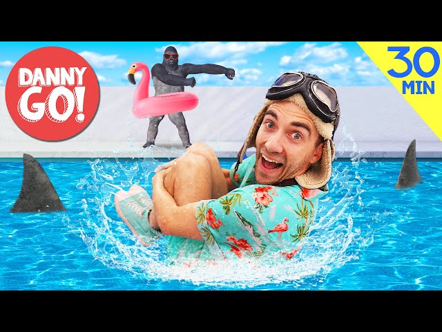 ¡RETO DE BAILE DE VERANO! ☀️💦 30min de Ejercicio y Movimiento | Canciones de Danny Go! Para Niños