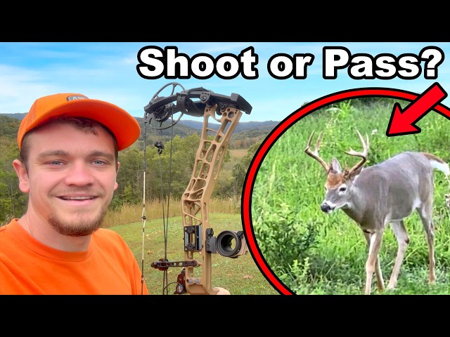 First Deer Hunt and This Buck Walks Out! Shoot or Pass?
