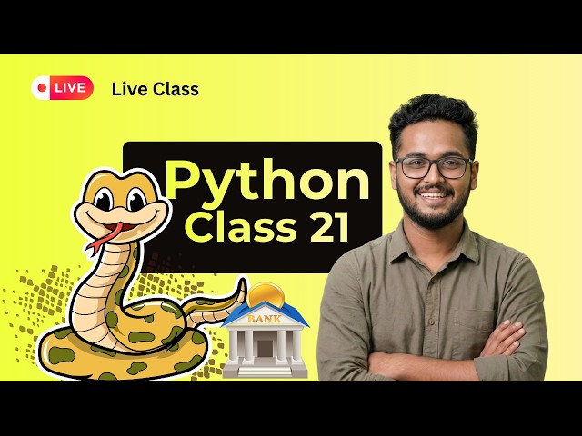 Python OOP – Class 21 | Build a Bank Account Management System Using OOP