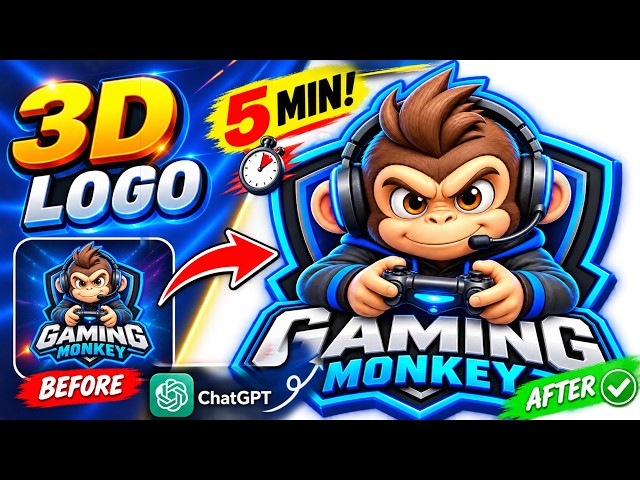 Create a 3D Logo in 5 Minutes  Easy 3D Logo Design Tutorial