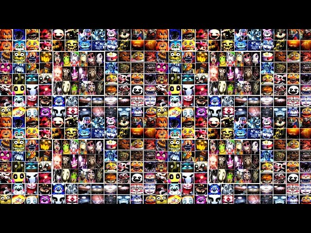 FNAF All Jumpscares in 16 Minutes! FNAF 1 2 3 4, SL, FFPS, UCN, HW, COD, AR, SB, Ruin (2014-2023)
