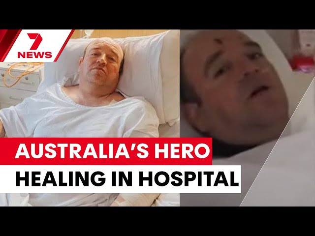 Bondi Hero Ahmed al Ahmed receives visit from Anthony Albanese | 7NEWS