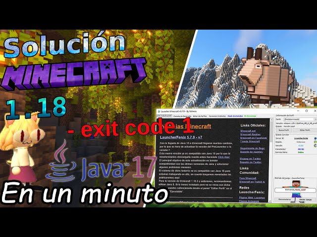 ◇Instalar java 17 en 1 Minuto･ﾟ✦ | Solucionar error Minecraft 1.18 - exit code 1 2021-2022