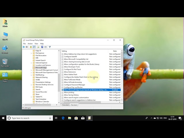 How To Disable Microsoft Edge Tab Preloading in Windows 10