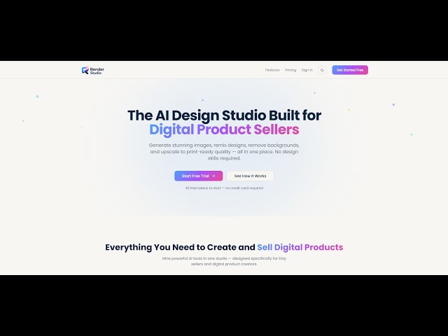 Render Studio Walk Thru & Highlights