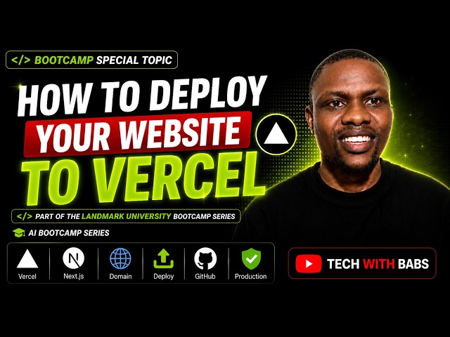 How to put your app online with Vercel - Landmark University bootcamp