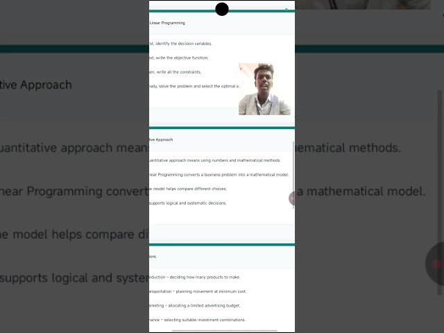 Operations research title : LINEAR PROGRAMMING - QUANTITATIVE APPROACH