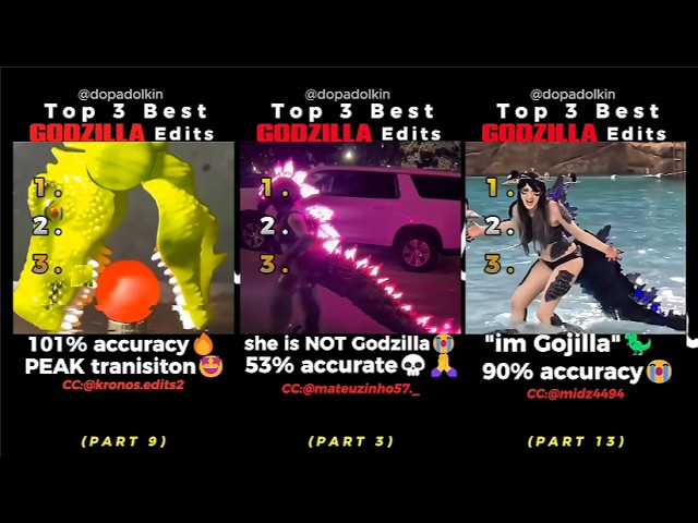Ranking the Best Godzilla Edits COMPILATION Part 1