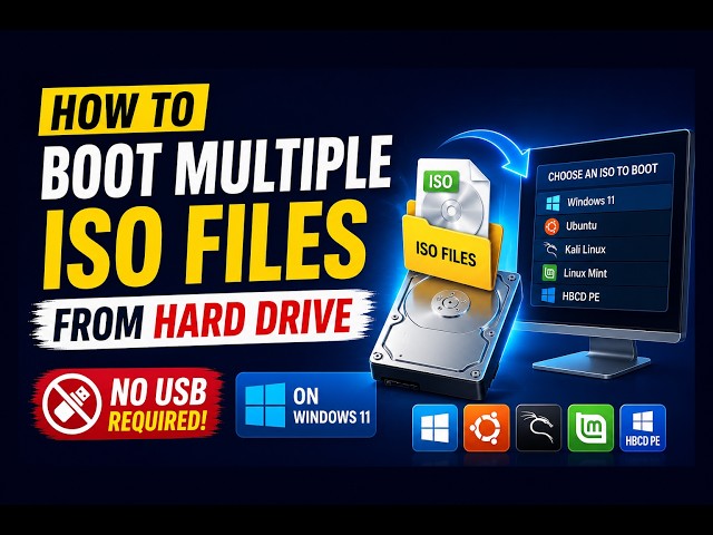 How to Boot Multiple ISO Files from Hard Drive Without USB | Windows 11 UEFI/GPT Guide