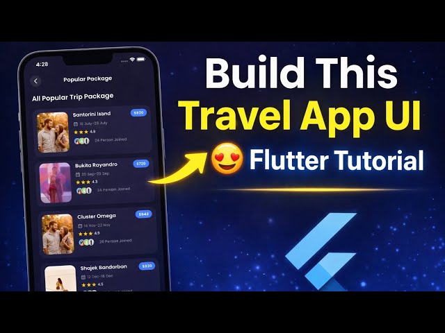 Flutter UI Design Tutorial – From Scratch!