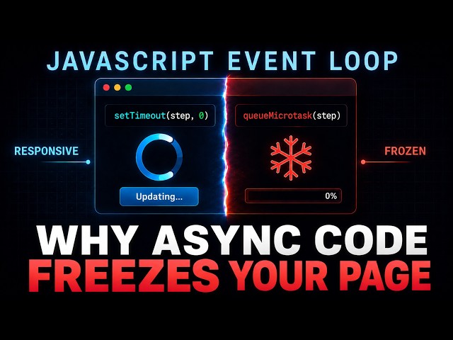 How Your Async Code Can Still Block the Page | JavaScript Event Loop Explained