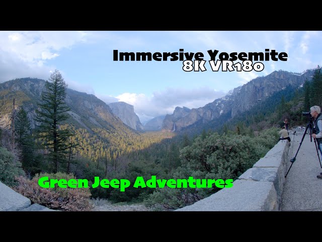 Immersive 8K VR180: Yosemite National Park Tunnel View at Sunset