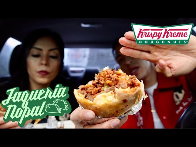 Epic Cheat Day | Taqueria Nopal Cafecito & Breakfast Burritos Food Truck | Krispy Kreme NEW Donuts