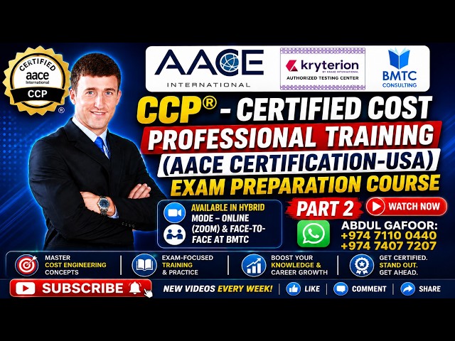 CCP Certified Cost Professional | How to Get Certified in 2026? | Exam Preparation | Part 2