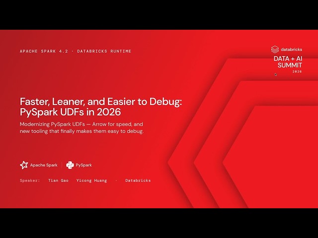 PySpark UDFs in 2026: Arrow Performance and Structured Debugging