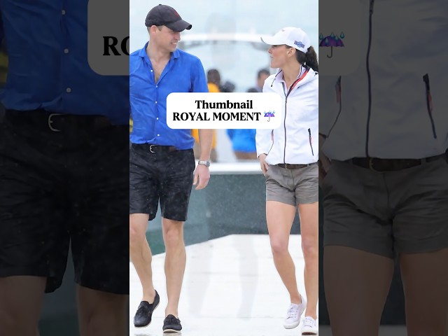 👑 A Rainy Day, A Beautiful Royal Moment ☔ | William & Catherine